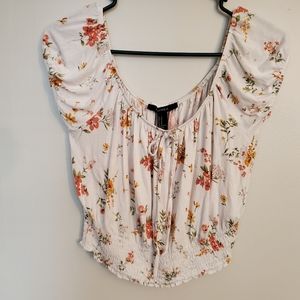 Forever 21 medium white crop top